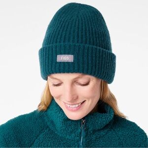 FIGS Logo Beanie Carribean Blue
